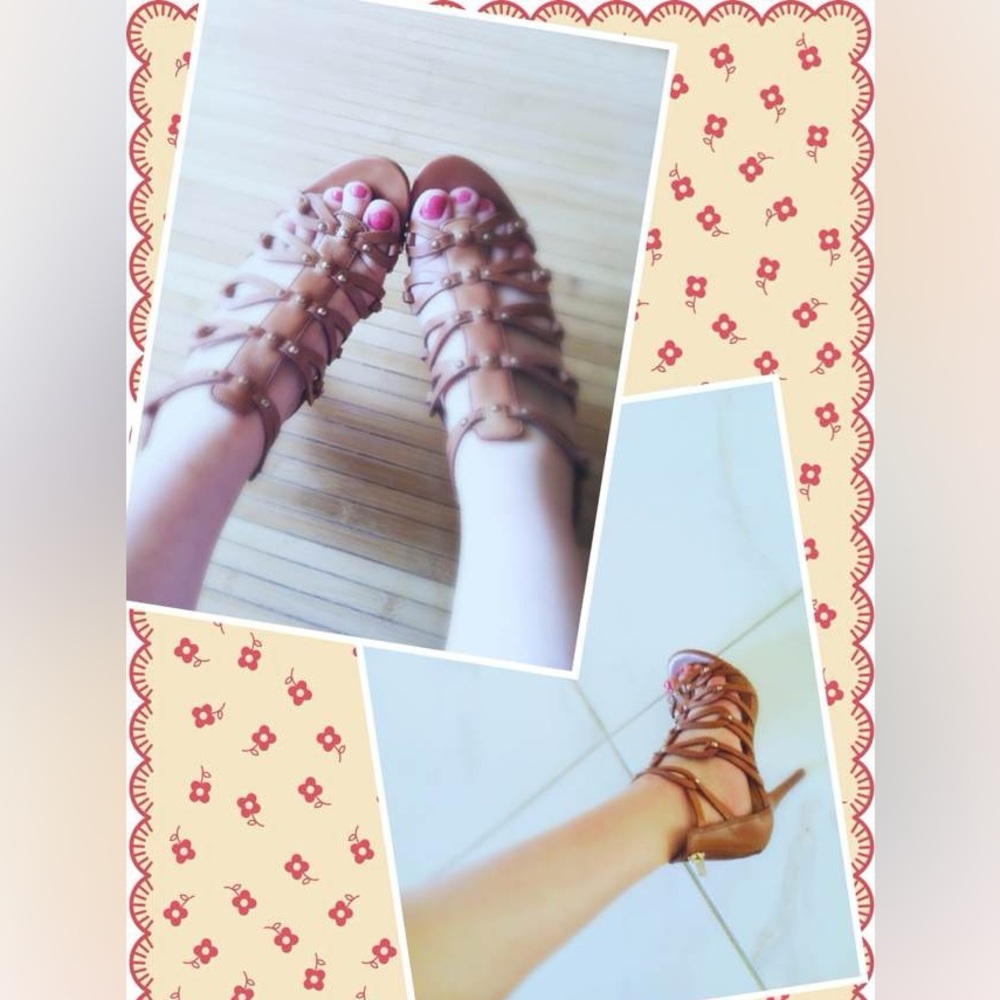 Ivanka Trump Tan Gladiator Sandals